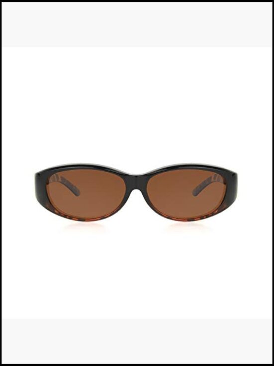 Polarized Fit-Over Sunglasses Oval Shape UV Protection Scratch Resistant